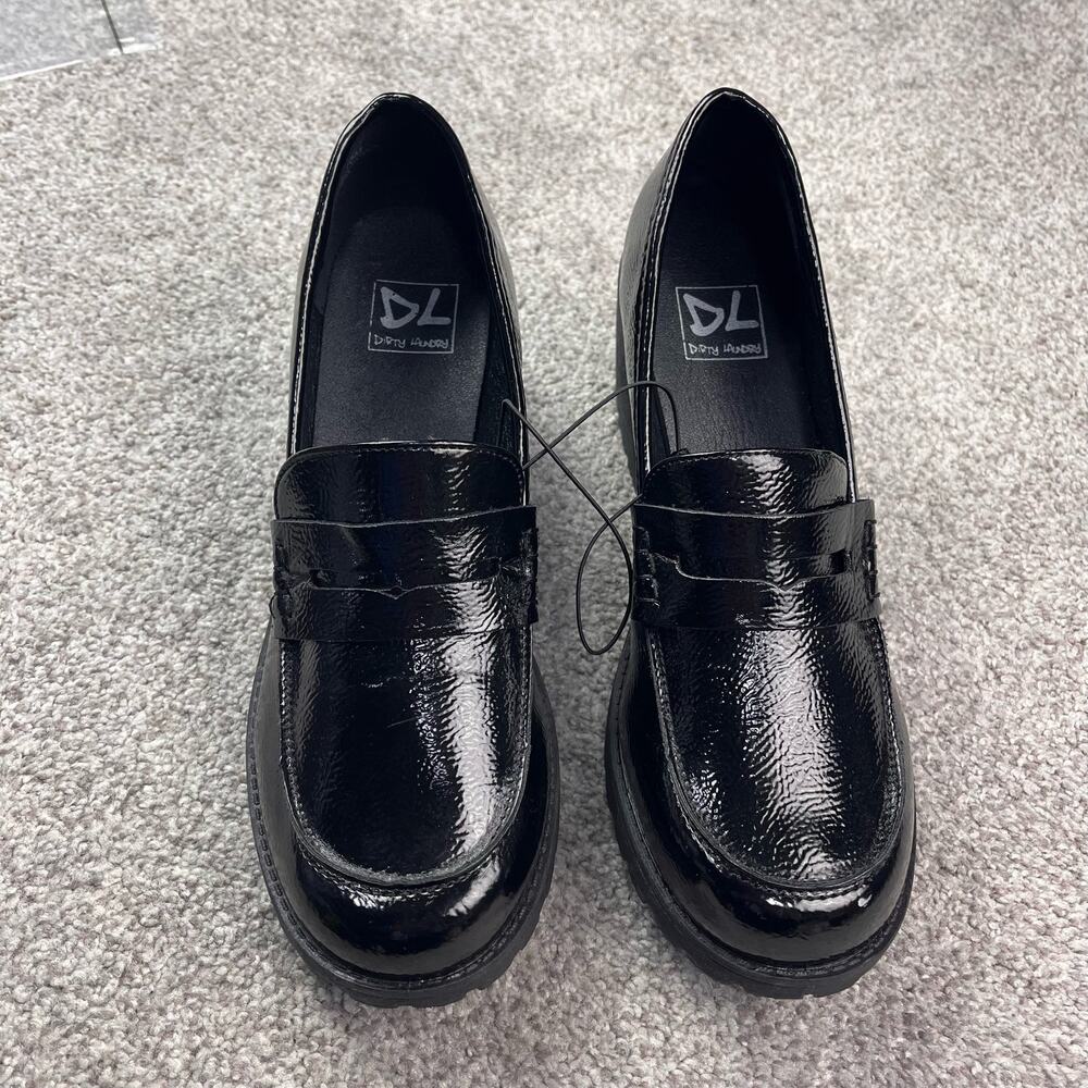 New, Dirty Laundry Liberty Loafer Black Paten size 10